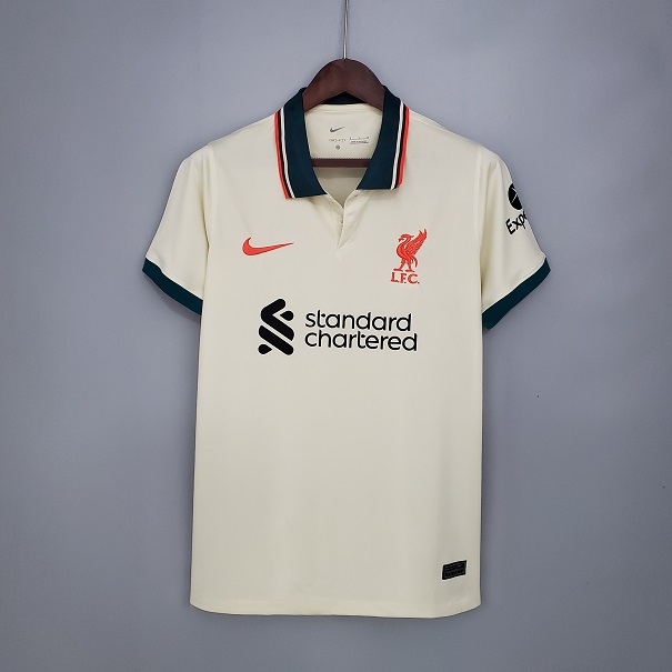 AAA Quality Liverpool 21/22 Away Light Beige Soccer Jersey